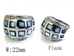 HY Stainless Steel 316L Small CZ Rings-HYC15R0696H70