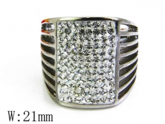 HY Stainless Steel 316L Small CZ Rings-HYC15R0686H50