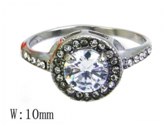 HY Stainless Steel 316L Small CZ Rings-HYC15R0662H30