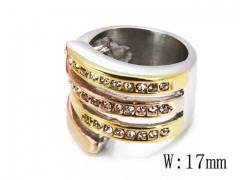 HY Stainless Steel 316L Small CZ Rings-HYC15R0324H60