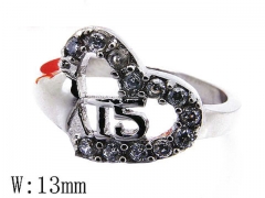 HY Stainless Steel 316L Small CZ Rings-HYC05R0705H60