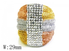 HY Stainless Steel 316L Small CZ Rings-HYC15R0670I00