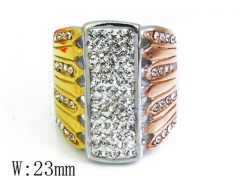 HY Stainless Steel 316L Small CZ Rings-HYC15R0711H80