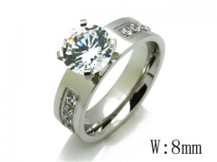 HY Stainless Steel 316L Small CZ Rings-HYC05R0824H50