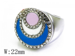 HY Stainless Steel 316L Small CZ Rings-HYC15R0685H50