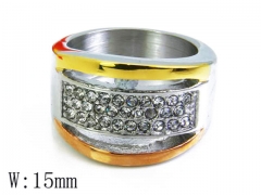 HY Stainless Steel 316L Small CZ Rings-HYC15R0700H48
