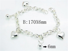 HY Stainless Steel 316L Silvering Bracelets-HYC70B0498MC