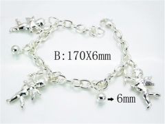 HY Stainless Steel 316L Silvering Bracelets-HYC70B0490MW