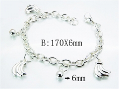 HY Stainless Steel 316L Silvering Bracelets-HYC70B0486MA