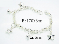 HY Stainless Steel 316L Silvering Bracelets-HYC70B0499MS