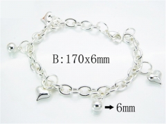 HY Stainless Steel 316L Silvering Bracelets-HYC70B0497MX
