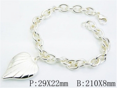 HY Stainless Steel 316L Silvering Bracelets-HYC70B0403OZ