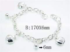 HY Stainless Steel 316L Silvering Bracelets-HYC70B0485MD