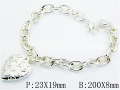 HY Stainless Steel 316L Silvering Bracelets-HYC70B0399OZ