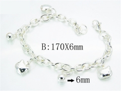 HY Stainless Steel 316L Silvering Bracelets-HYC70B0496MA