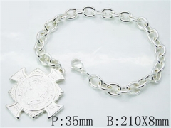 HY Stainless Steel 316L Silvering Bracelets-HYC70B0424OZ