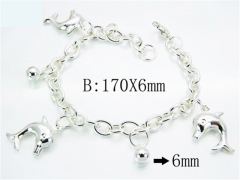 HY Stainless Steel 316L Silvering Bracelets-HYC70B0491MR