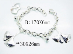 HY Stainless Steel 316L Silvering Bracelets-HYC70B0481MX