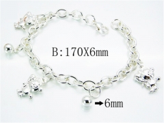 HY Stainless Steel 316L Silvering Bracelets-HYC70B0488MS