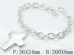 HY Stainless Steel 316L Silvering Bracelets-HYC70B0425OZ