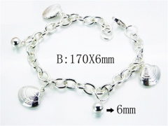 HY Stainless Steel 316L Silvering Bracelets-HYC70B0482MZ