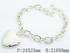 HY Stainless Steel 316L Silvering Bracelets-HYC70B0402OZ
