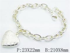 HY Stainless Steel 316L Silvering Bracelets-HYC70B0400OZ