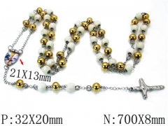 HY Stainless Steel 316L Necklaces-HYC76N0196HIX