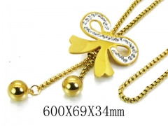 HY Stainless Steel 316L Necklaces-HYC02N0101HIF