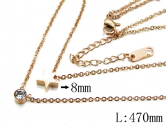 HY Stainless Steel 316L Necklaces-HYC14N0315PW