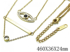 HY Stainless Steel 316L Necklaces-HYC64N0070HOW