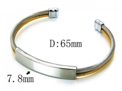 HY Stainless Steel 316L Bangle-HYC38B0450HKR
