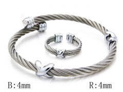 HY Stainless Steel 316L Bangle-HYC38S0090I40