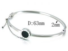 HY Stainless Steel 316L Bangle-HYC14B0533HIW