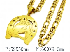 HY Stainless Steel 316L Necklaces-HYC61N0614HOW