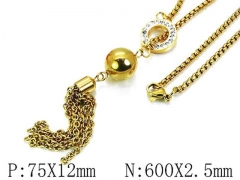 HY Stainless Steel 316L Necklaces-HYC02N0085HIX