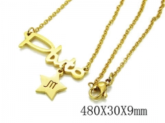 HY Stainless Steel 316L Necklaces-HYC09N0224MR