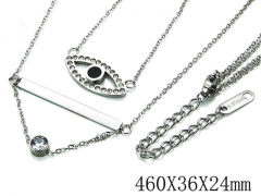 HY Stainless Steel 316L Necklaces-HYC64N0069HLS
