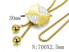 HY Stainless Steel 316L Necklaces-HYC02N0114HIC