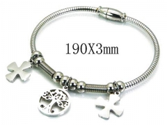 HY Stainless Steel 316L Bangle-HYC55B0602NT