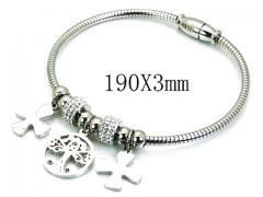 HY Stainless Steel 316L Bangle-HYC55B0611NT