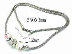 HY Stainless Steel 316L Necklaces-HYC02N0065HKF