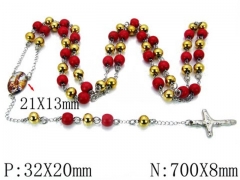 HY Stainless Steel 316L Necklaces-HYC76N0206HID