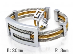HY Stainless Steel 316L Bangle-HYC38S0080J20