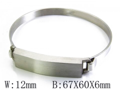 HY Stainless Steel 316L Bangle-HYC64B0077H50