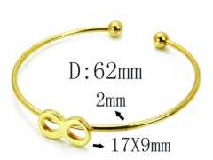 HY Stainless Steel 316L Bangle-HYC58B0205LF
