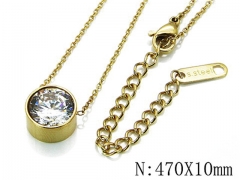HY Stainless Steel 316L Necklaces-HYC64N0058HIE