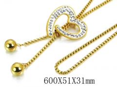 HY Stainless Steel 316L Necklaces-HYC02N0097HIW