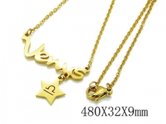 HY Stainless Steel 316L Necklaces-HYC09N0221MS