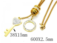 HY Stainless Steel 316L Necklaces-HYC02N0089HIB
